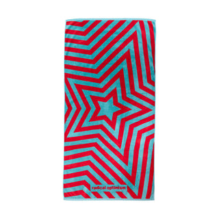 radical optimism print towel