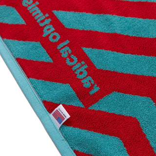 radical optimism print towel