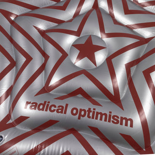 radical optimism print pool floatie