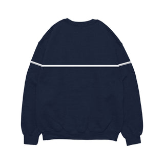 training season stripe crewneck sweatshirt