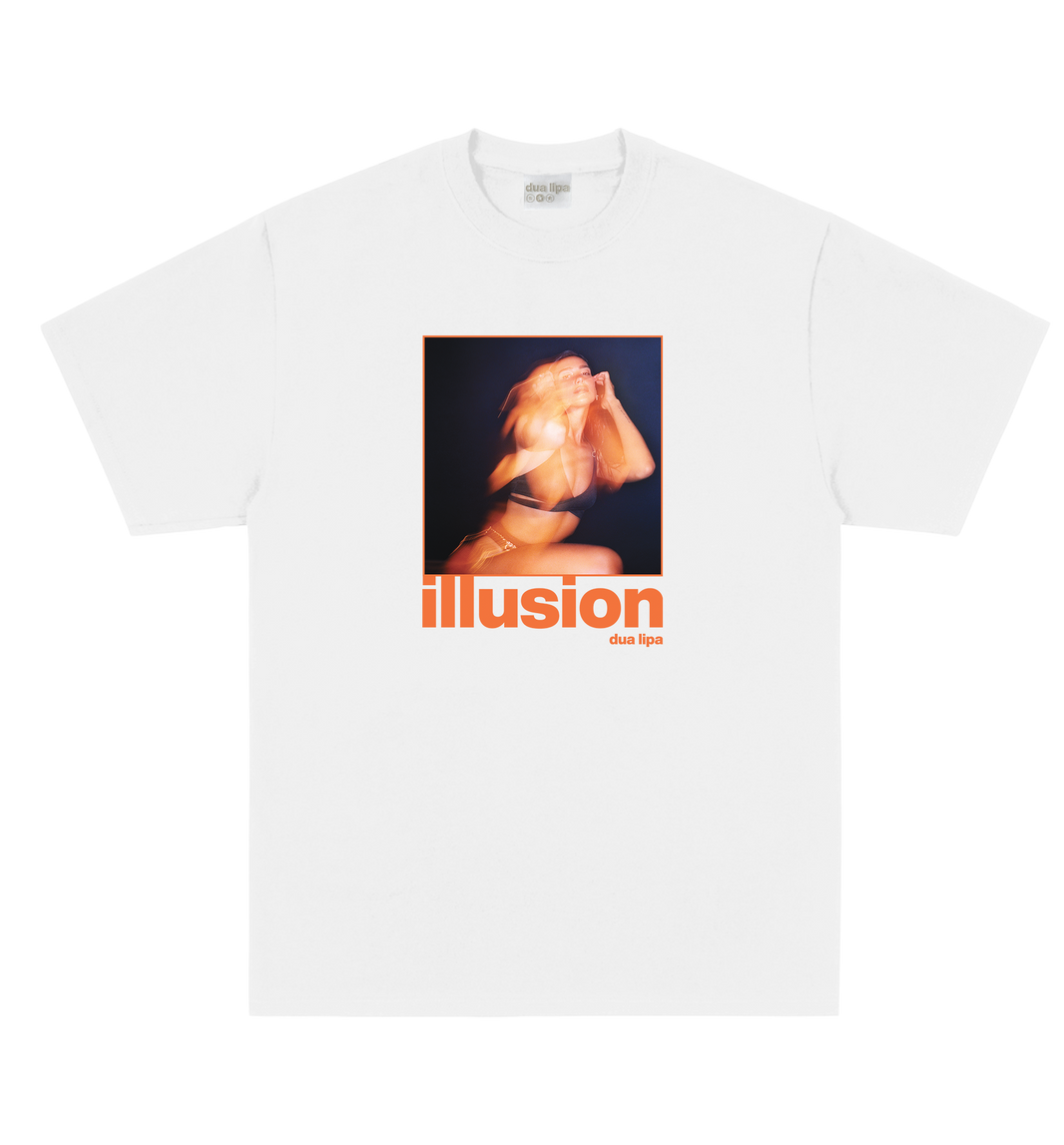 illusion white tee