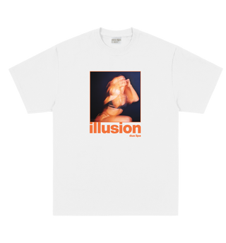 illusion white tee
