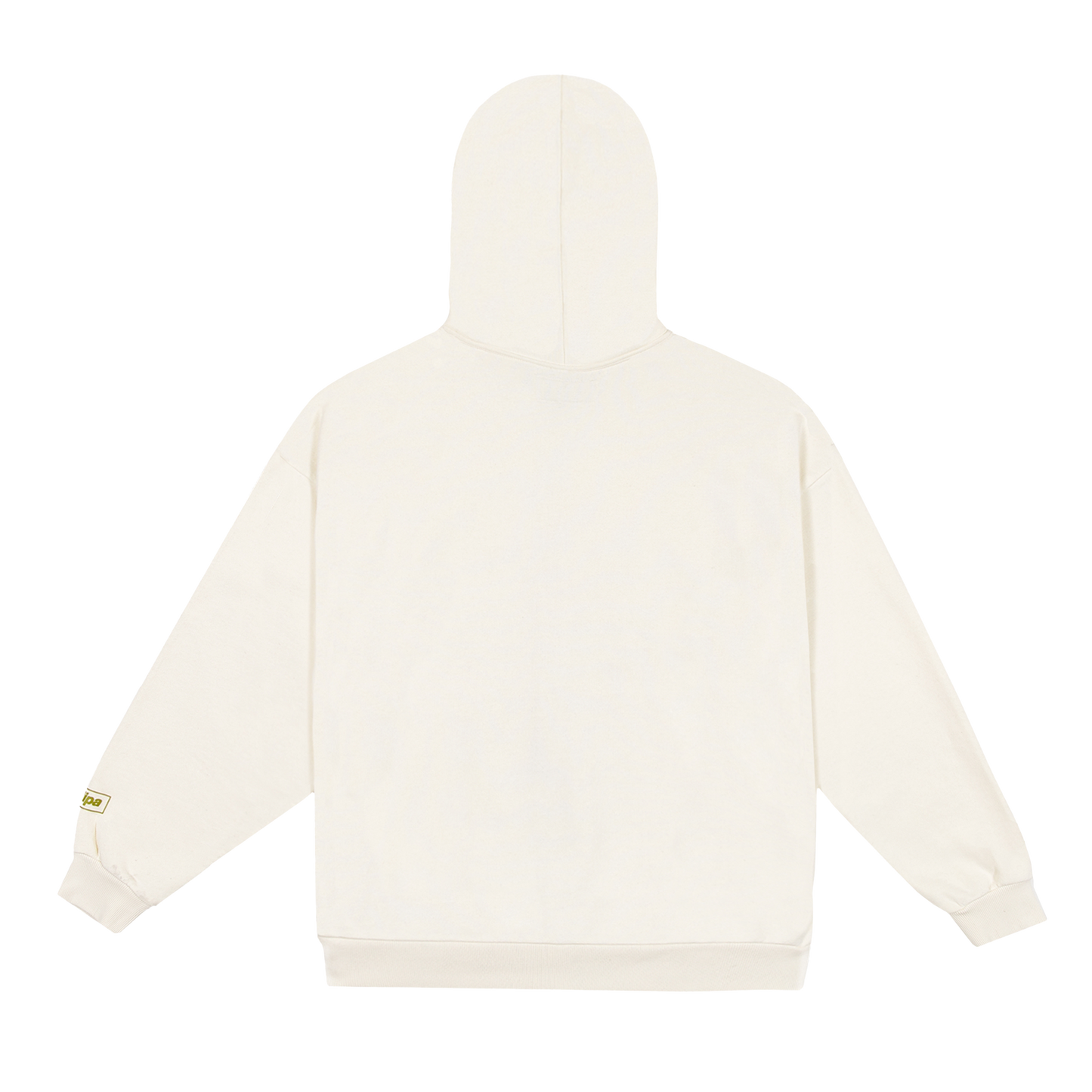 illusion cream zip hoodie