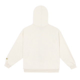 illusion cream zip hoodie