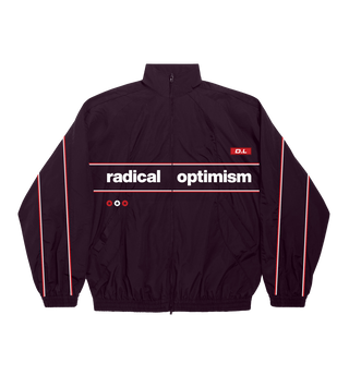 radical optimism burgundy track suit top