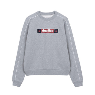dua lipa grey crewneck