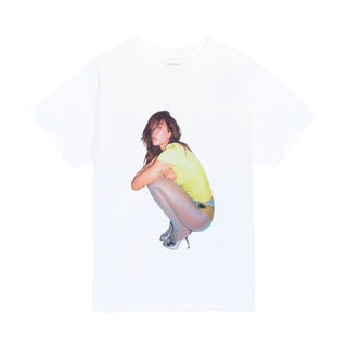 radical optimism white photo tee