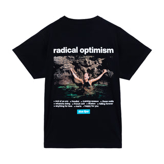 radical optimism black rock tee