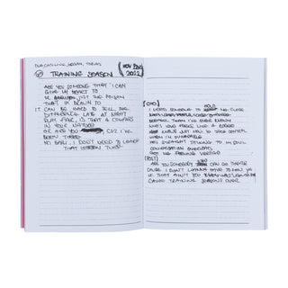 radical optimism handwritten album notebook
